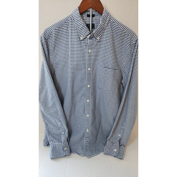 J Crew Men's 100% Cotton Large Slim Fit Long Sleeved Shirt - Picture 1 of 3